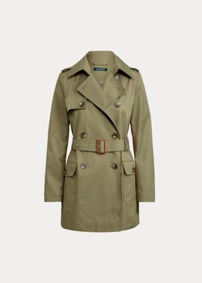 Ralph Lauren Cotton-Blend Trenchcoat Dame Danmark (LVYZE5981)